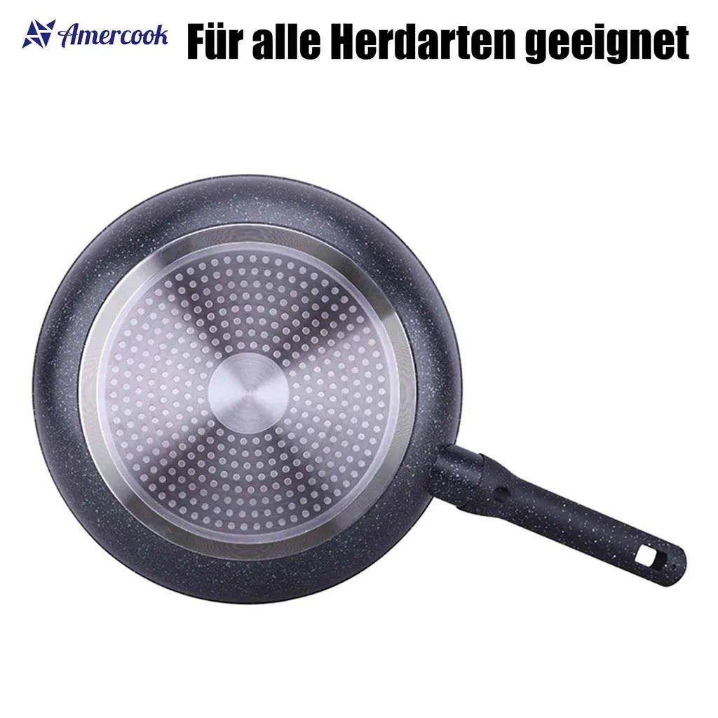 AMERCOOK Brittany Bratpfanne 20 Cm - Universal-Pfanne Mit Aluminiumkern Bratpfanne - Für Alle Herdarten Zum Braten, Kochen Und Schmoren Induktionsgeeignet Bratpfanne Antihaft-beschichtet – Bild 7
