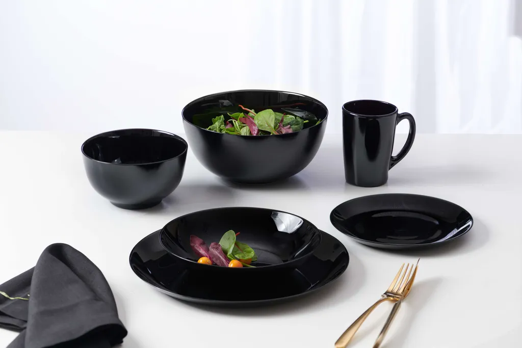 Frühstücks-Set 18 Tlg. Fresh Schwarz