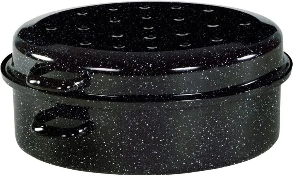 Krüger Gänsebräter Oval Aus Stahlemaille Fassung 10.2 Liter 42cm – Bild 2