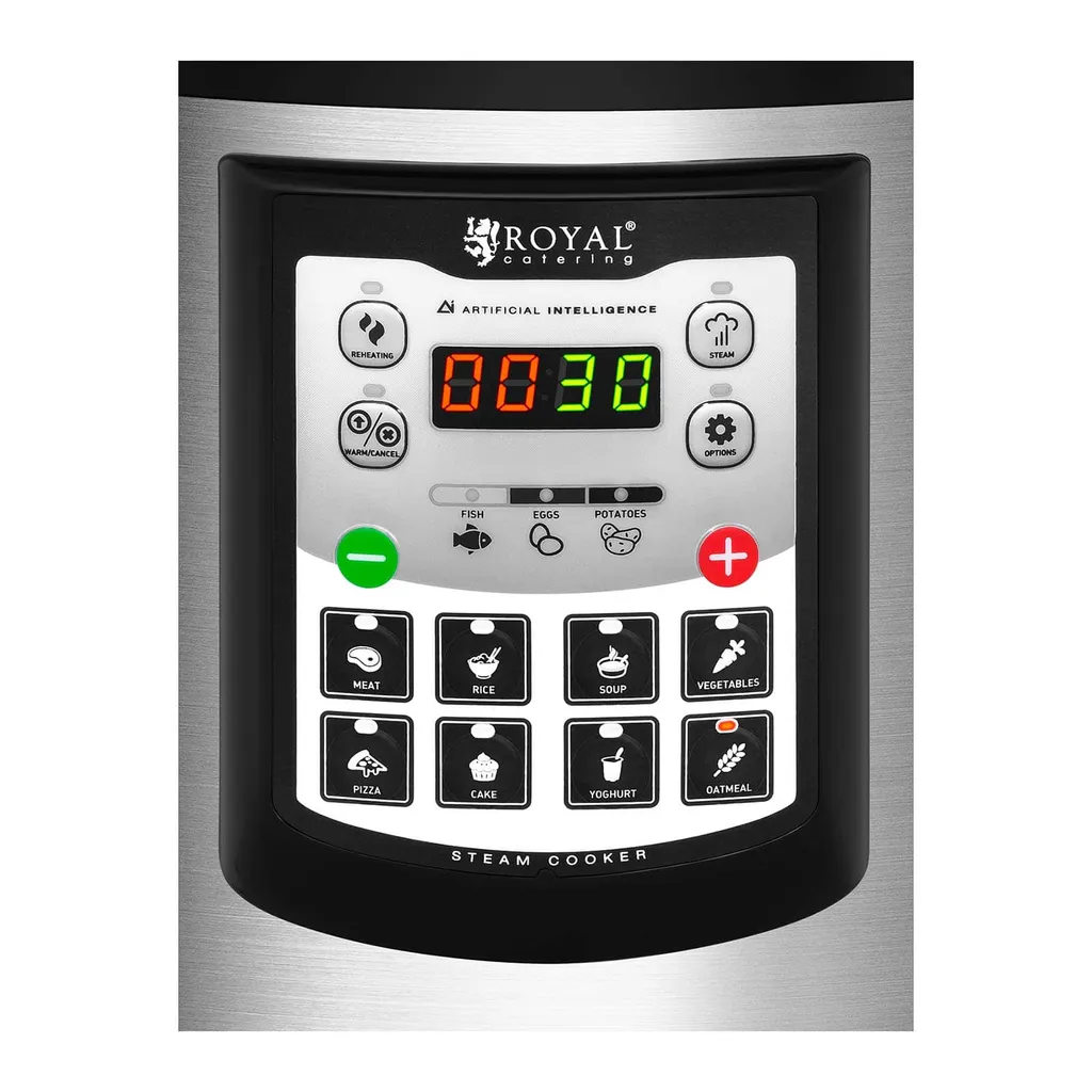 Aluminium Schnellkochtopf Kochtopf Dampfkocher Schnellkocher 6L Timer + Display – Bild 5