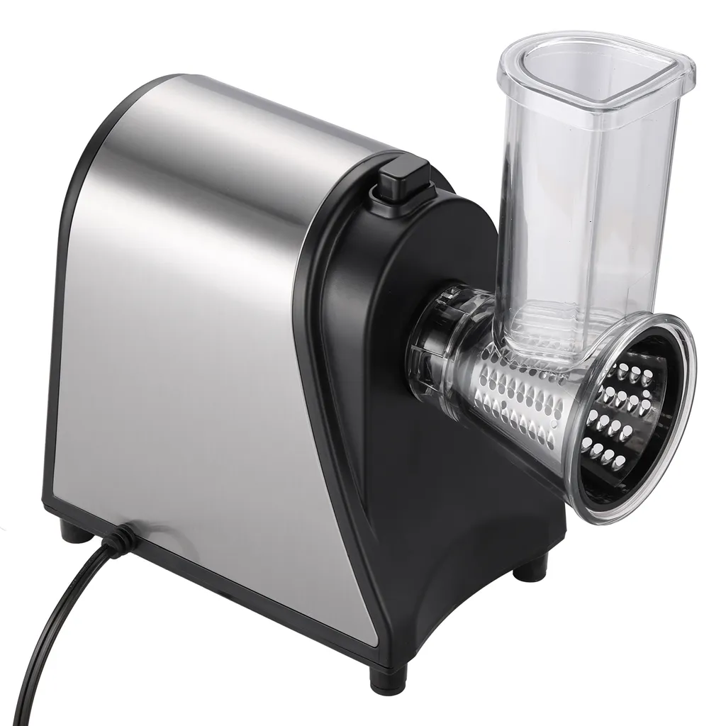 5 In 1 Elektrischer Gemüsehobel, 250W Automatische Gemüsereibe Mit 5 Kegel-Klingen, Edelstahl Gemüseschneider, Multifunktionsreibe Gemüse Raspel Für Obst Gemüse – Bild 9