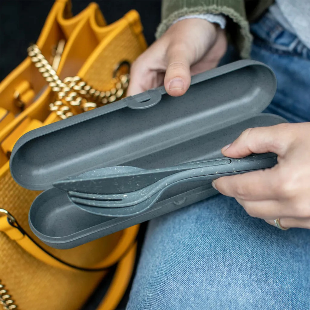 Koziol Besteck Etui Klikk Etui, Bestecktasche, Aufbewahrung, Kunststoff, Nature Leaf Green, 7034703 – Bild 3