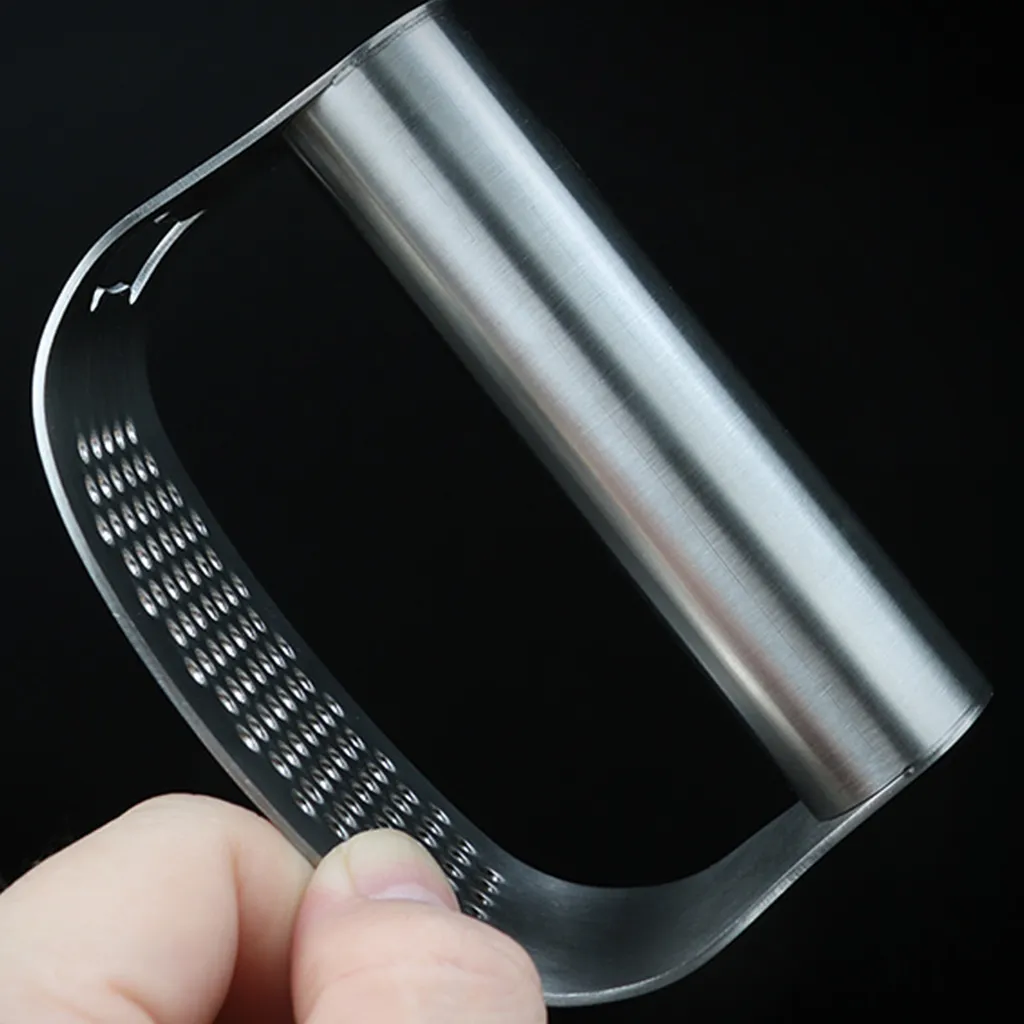 Knoblauch Ingwer Presse, Knoblauchpresse, Crusher Squeezer Stampfer 430 Edelstahl Crusher Squeezer Für Knoblauch Ingwer – Bild 5