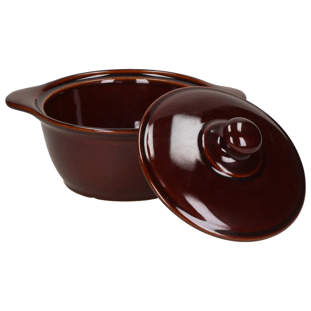 BUNZLAUER KERAMIK Schmalztopf Mit Deckel Steinzeug Schmalzdose Vorratsdose 0,6 L – Bild 2