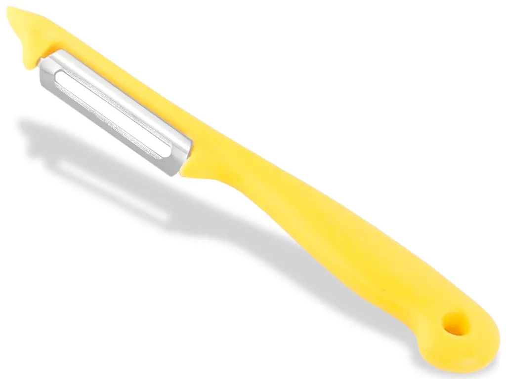 Sparschäler Obst Gemüse Schäler Universalschäler Mit Rostfreier Scharfer Zweischneidiger Pendelklinge Allzweckschäler Mit Klassischem Kunststoffgriff Zum Schälen Von Obst Und Gemüse Gelb