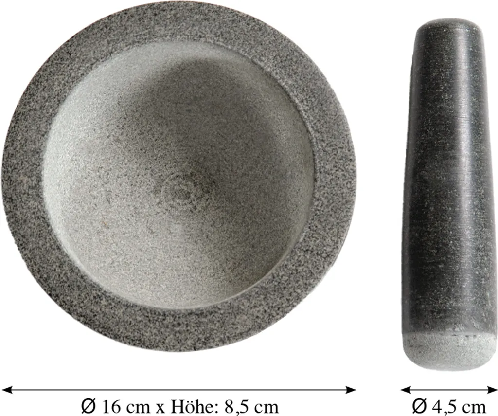 KESPER Mörser Granit Ø 16 Cm H: 8,5 Cm Mit Schlegel 71501 – Bild 6