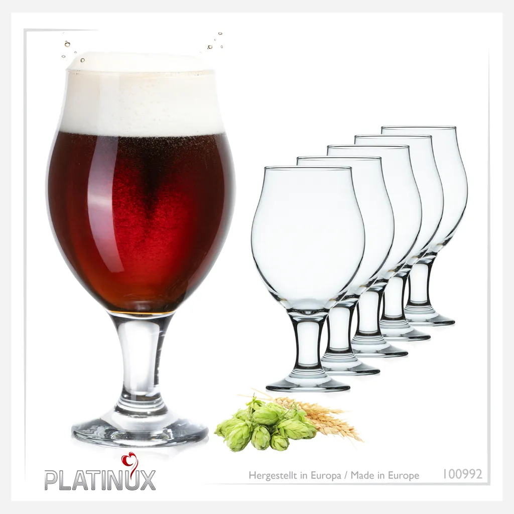 Biertulpen Biergläser Set 6 Teilig 500ml (max. 560ml) Pilsgläser Tulpe – Bild 11