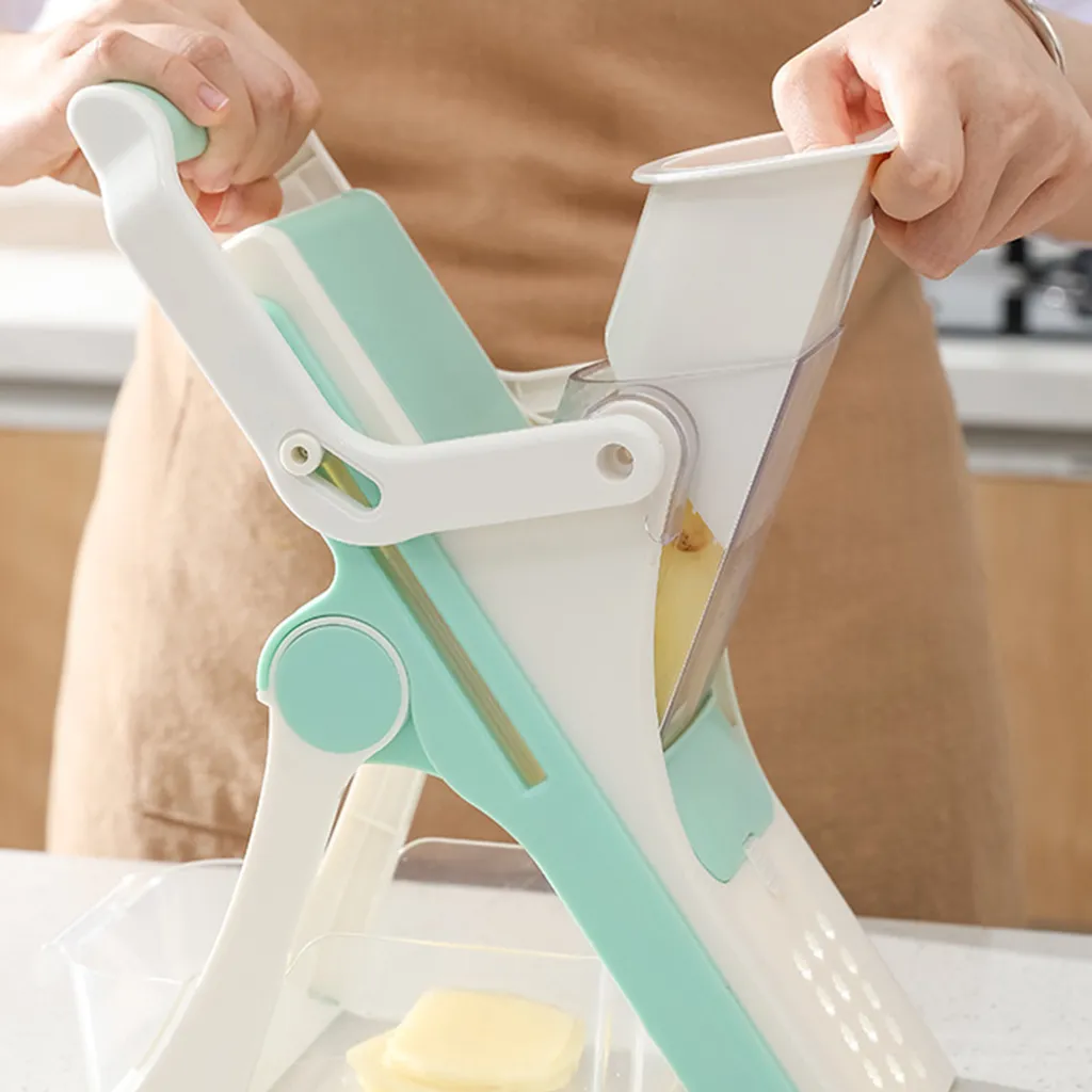 Gemüsehobel, Once For All Verstellbarer Gemüsehobel, Gemüsehobel, Kartoffelhobel, Zwiebelhobel – Bild 3