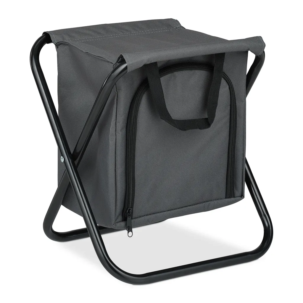 Relaxdays Campinghocker Mit Kühltasche – Bild 10
