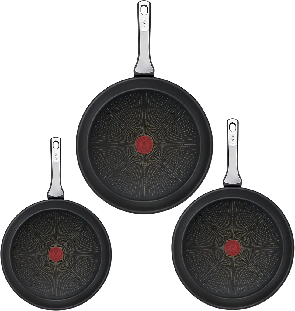 Tefal G25991 Unlimited On Pfannenset Titanium Beschichtung PFOA-frei 3-teilig – Bild 2