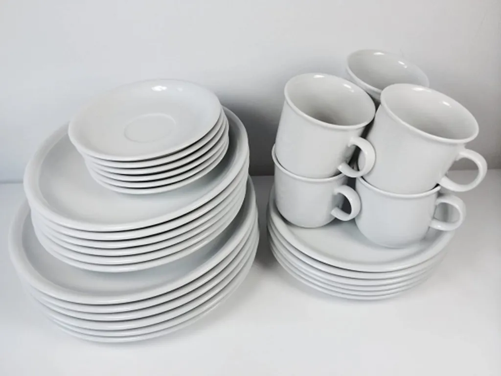 Kombiset 30-tlg. - Trend Weiß - Thomas - Teller Tassen Porzellan Geschirr