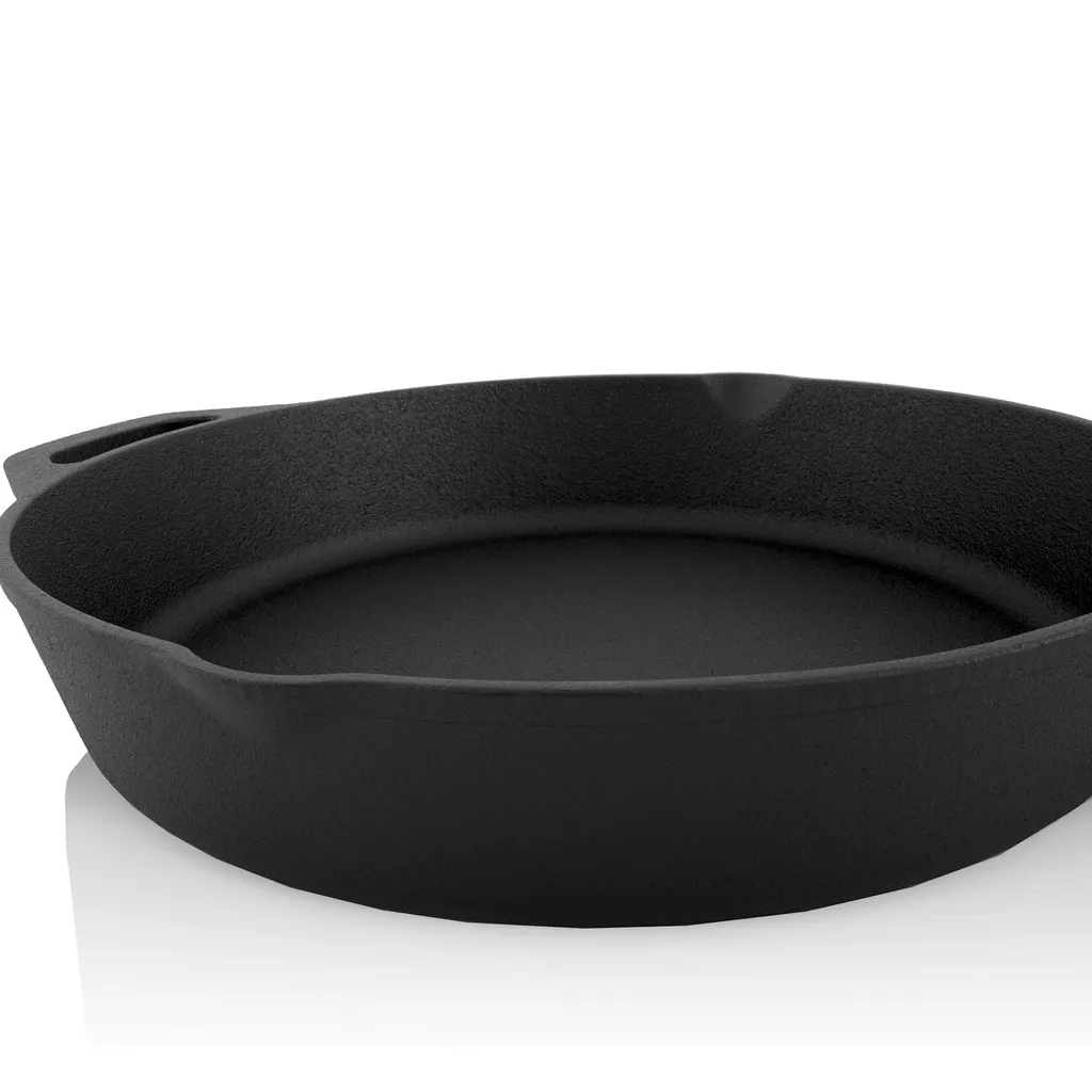 BBQ-Toro Gusseisen Grillpfanne Ø 30 Cm Mit Glasdeckel | Bratpfanne – Bild 5