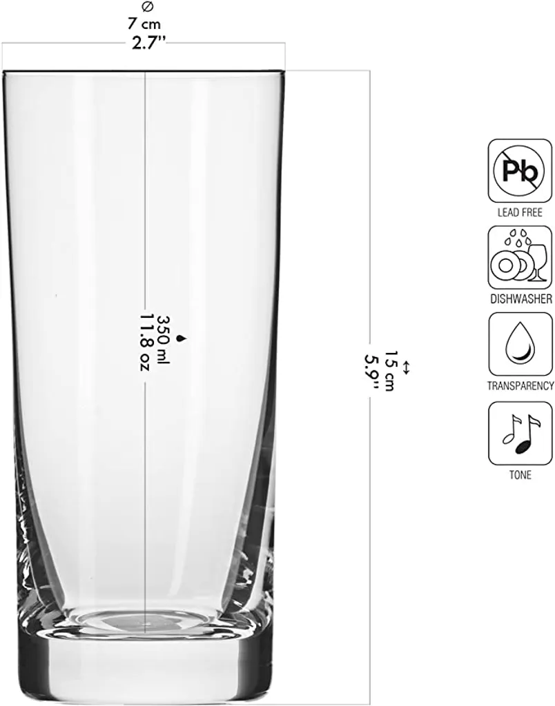 KROSNO Blended Longdrinkgläser, 6er-Set, 350 Ml – Bild 14