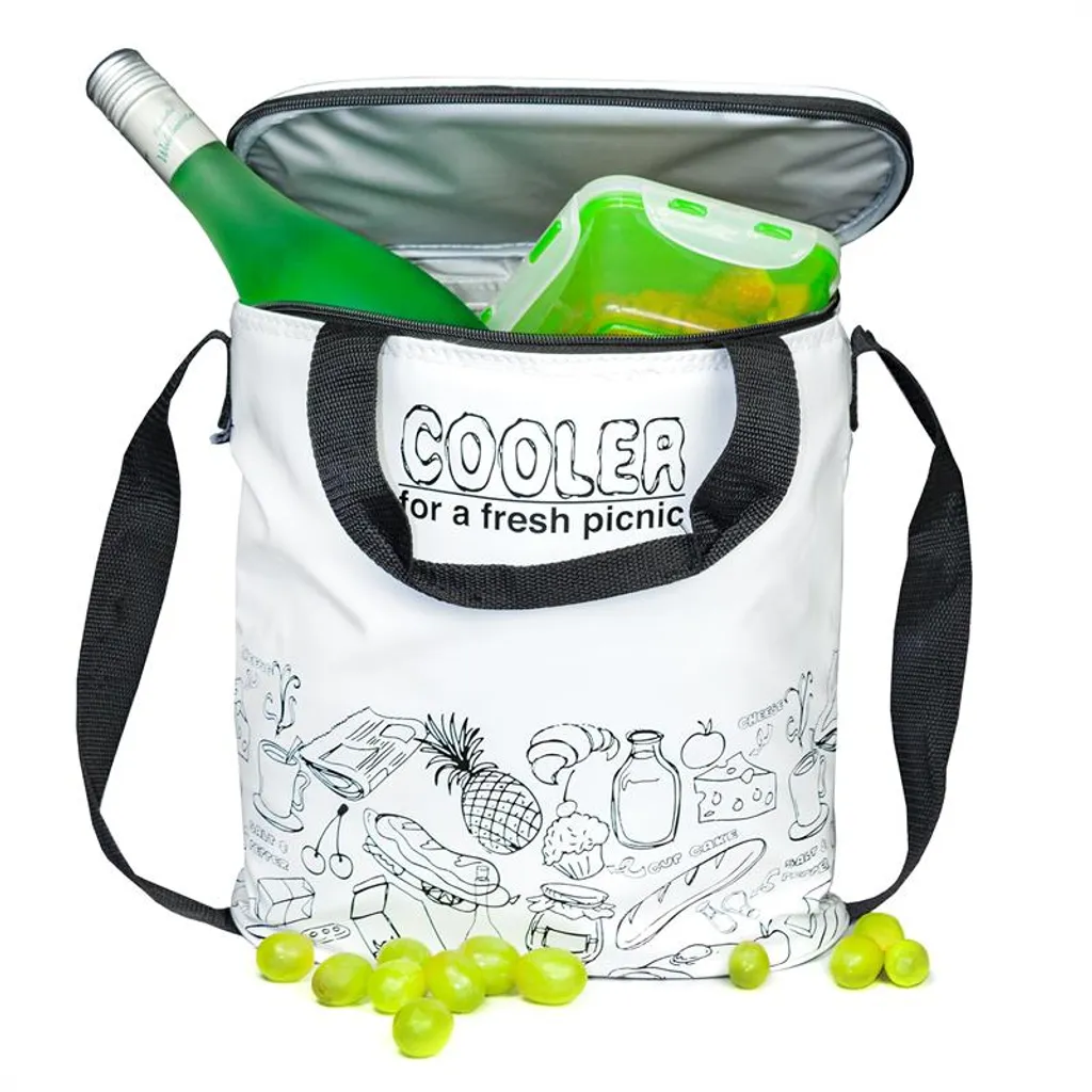 Kühltasche Weiß Tasche Kühlbox Thermo Picknicktasche Cooler Campingtasche