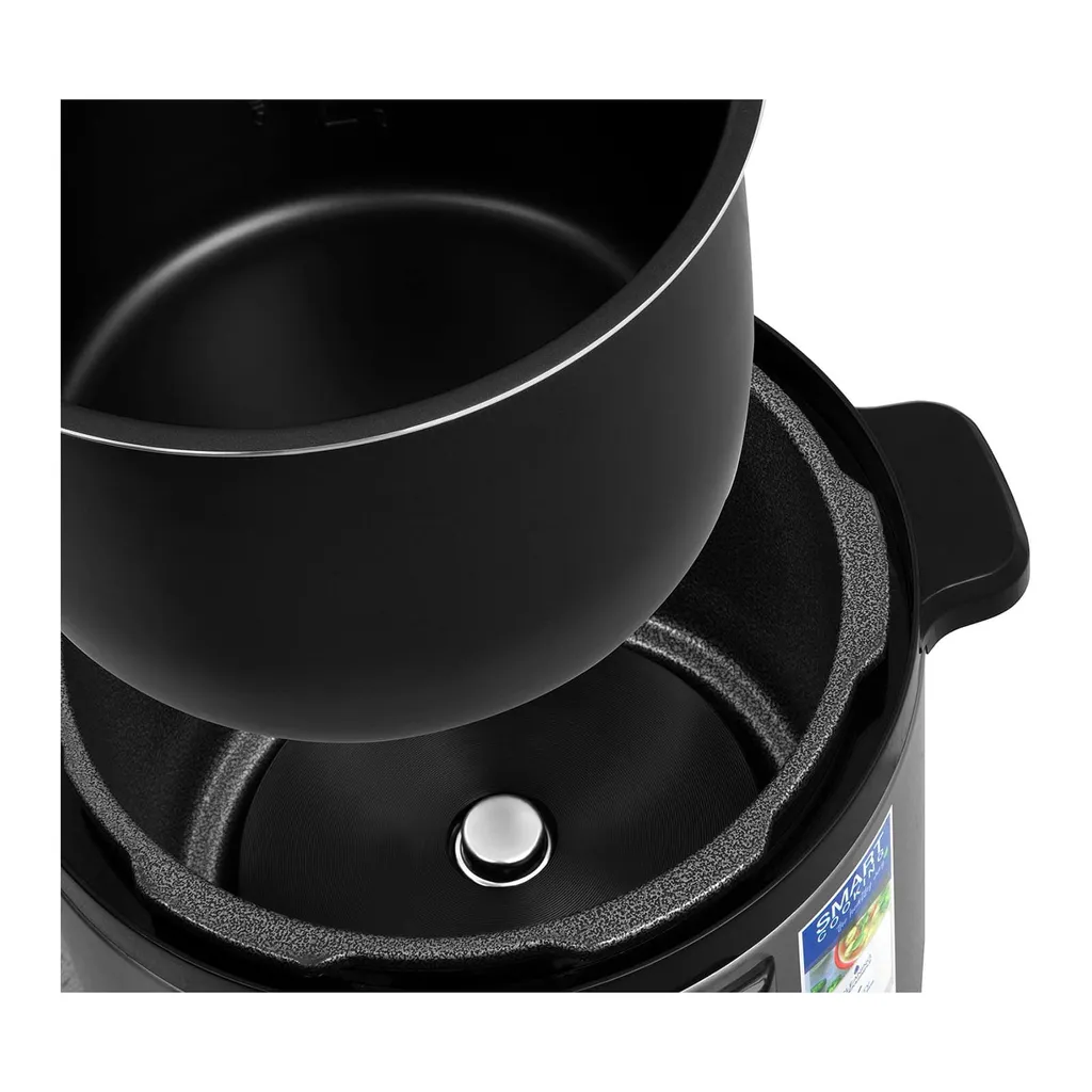 Aluminium Schnellkochtopf Kochtopf Dampfkocher Schnellkocher 6L Timer + Display – Bild 9