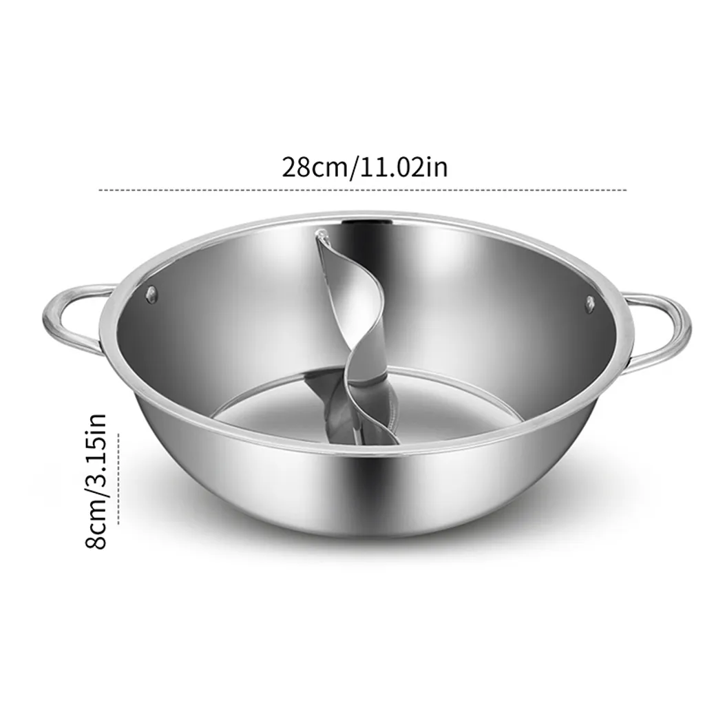 Universaltopf Hot Pot Topf Suppentopf Doppelseitig, Suppen Kochgeschirr, Zwei Geschmack 28*8cm – Bild 6