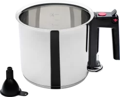 GSW Simmertopf 16cm, Edelstahl, Kunststoff, Simmertopf ø Ca. 16 X H 15,0cm / Einfülltrichter