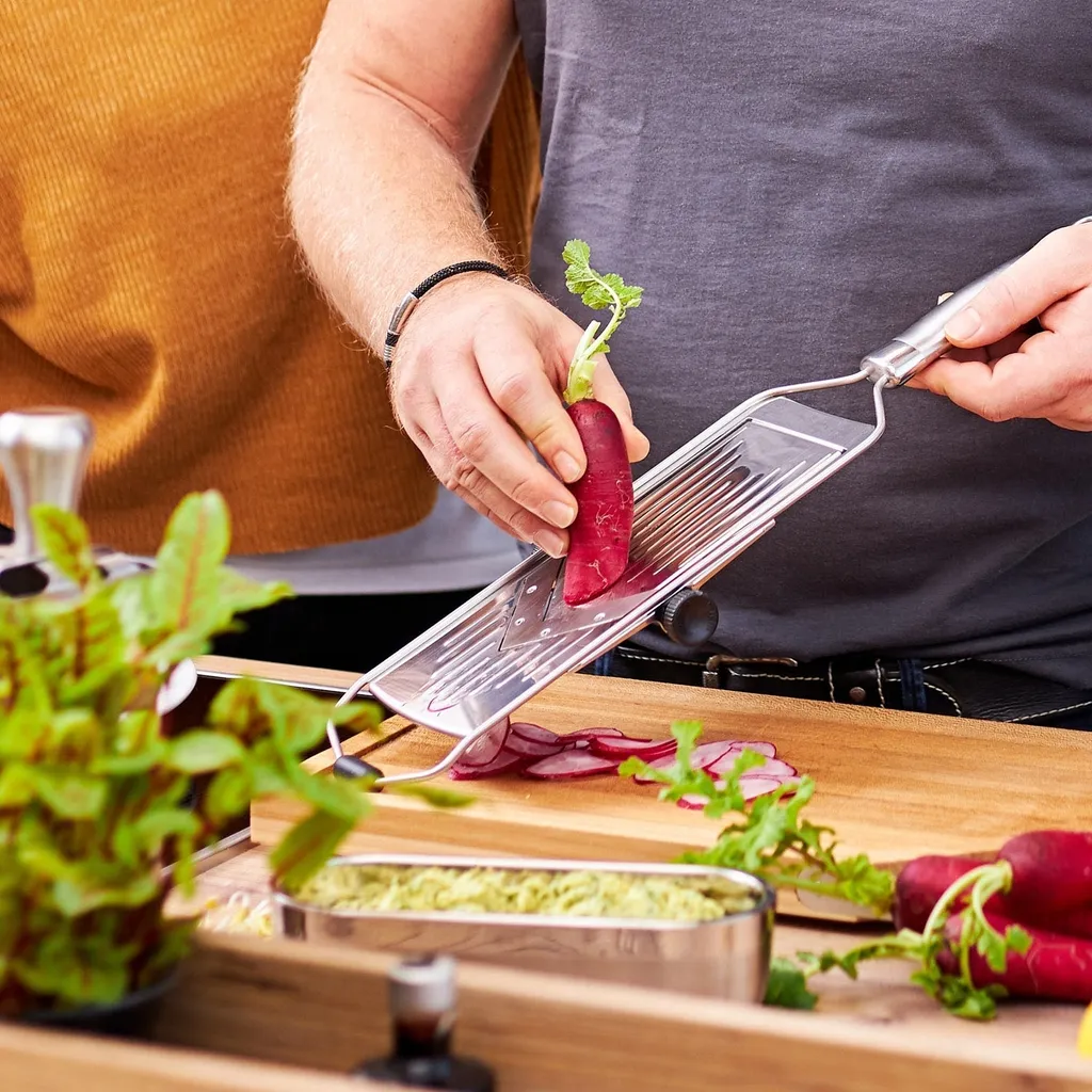 Rösle Hobel Mit V-Klinge Griff Edelstahl – Bild 4