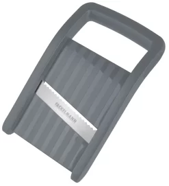 Fackelmann Kompakt-Hobel, Gemüsehobel Mit Edelstahlklinge, Reibe Mit Ergonomischem Griff (Farbe: Schwarz/Silber), Menge: 1 Stück