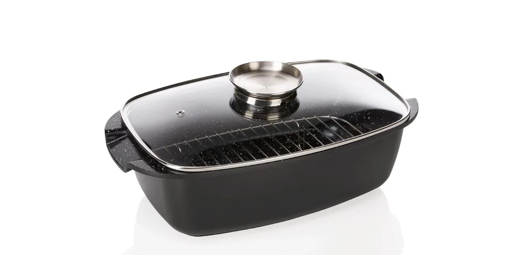 Ernesto Bräter Aluguss 5,7 L Keramikbeschichtet Brattopf Mit Einsatz – Bild 2