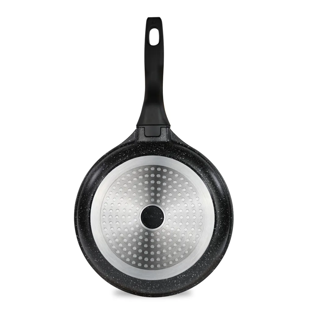 Linnuo Aluguss Pfanne 24 Cm Abnehmbarer Griff, Antihaftbeschichtete Pfanne Induktion Und Alle Herden, Dicker Boden Optimale Wärmeverteilung, Pfanne Ofenfest, Bratpfanne 24 Cm Hoher Rand | Frying Pan – Bild 4