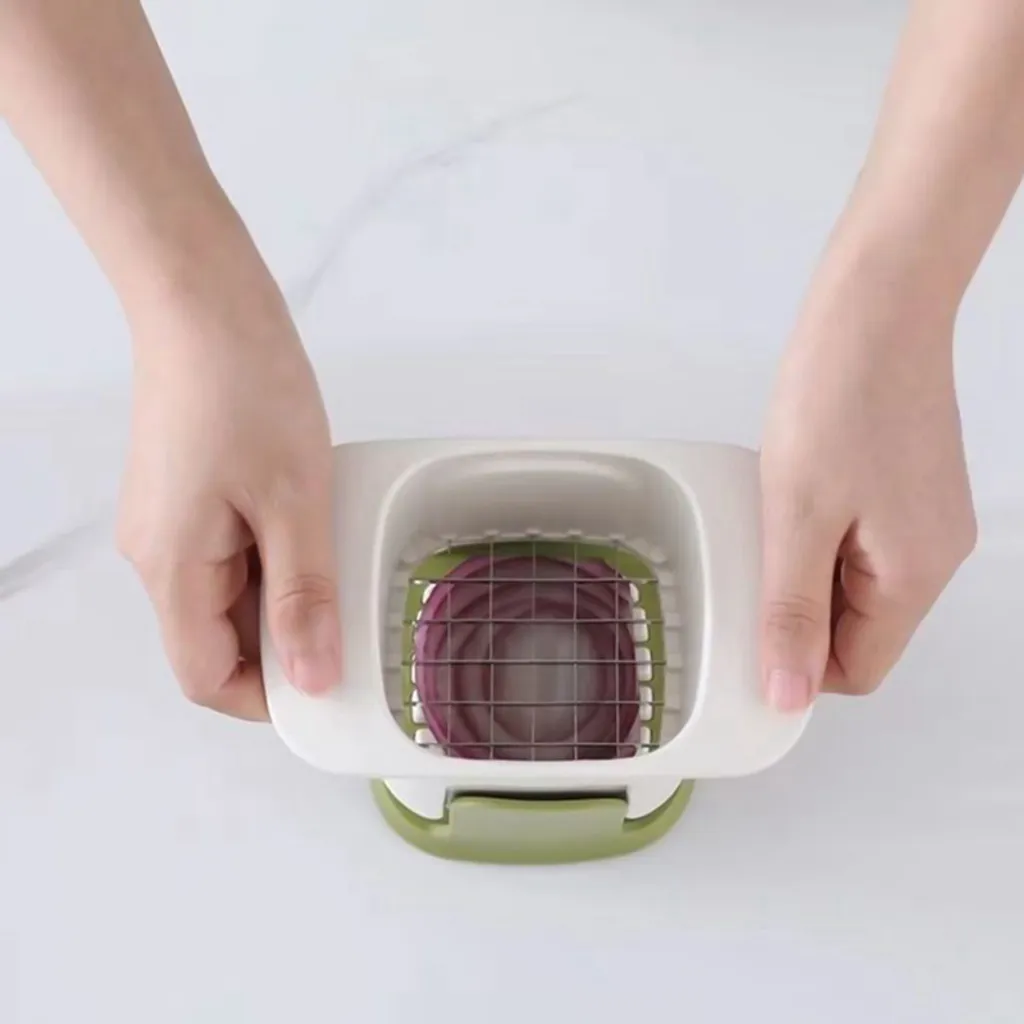 Multifunktions Gemüsehacker, Handpresse, Kartoffelschneider, Küchenwerkzeuge, Mini-Gemüseschneider – Bild 4