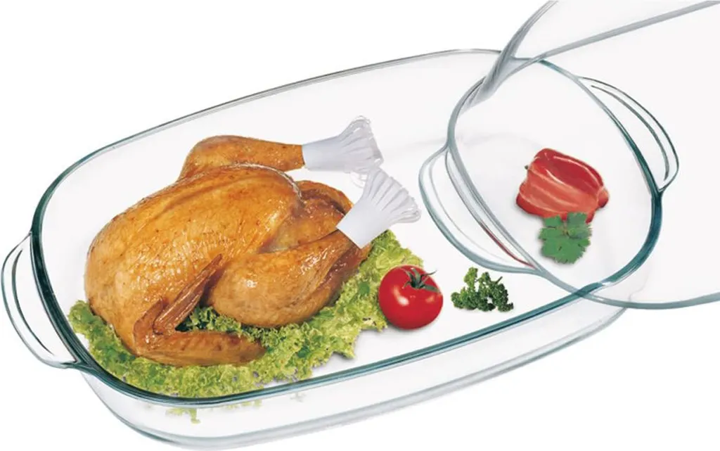 Simax Geflügelbräter Borosilikatglas Bräter Backofenform 8.0l