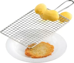 Weis 114148 Edelstahl Katoffelreibe Kartoffelpufferreibe Reibe 14x22cm