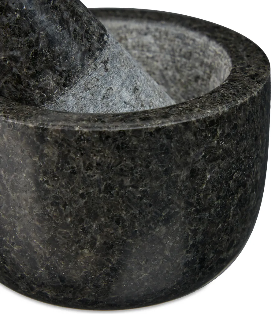 Relaxdays Granit Mörser Mit Stößel Klein – Bild 7