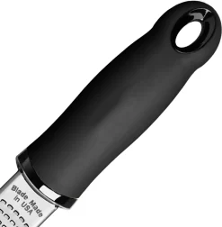 Premium Zester Reibe - Deine Hochwertige Parmesanreibe, Muskatnussreibe, Zitronenreibe, Ingwerreibe Mit Messerscharfen Edelstahl Klingen Und Holzgriff