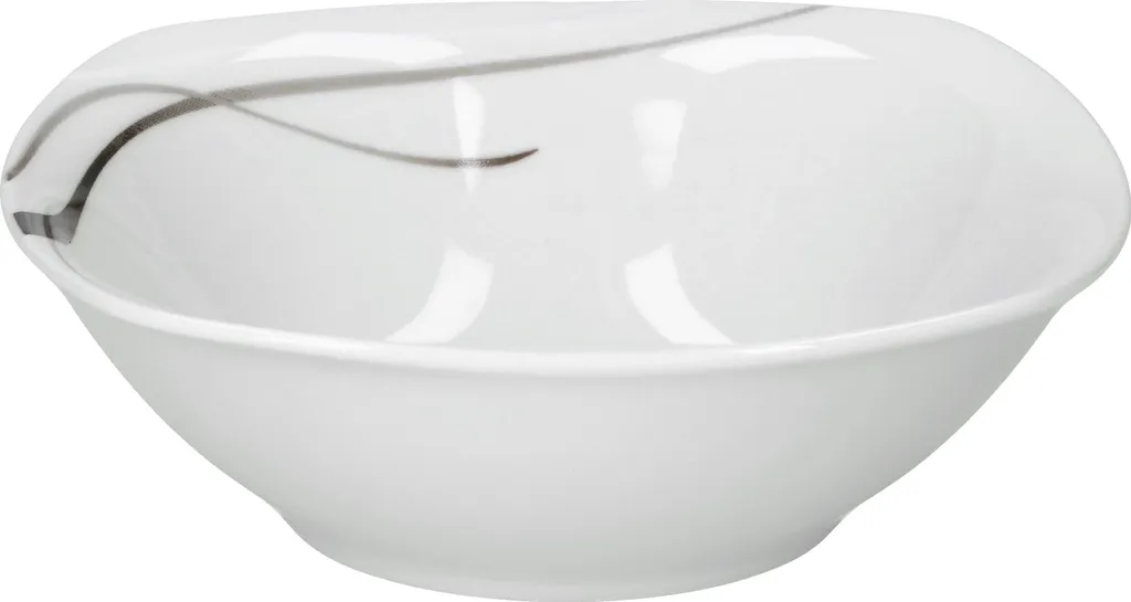 Van Well Kombiservice Silver Night 62-tlg 6 Personen, Tafel + Kaffee + Zubehör, Linien-Dekor – Bild 9