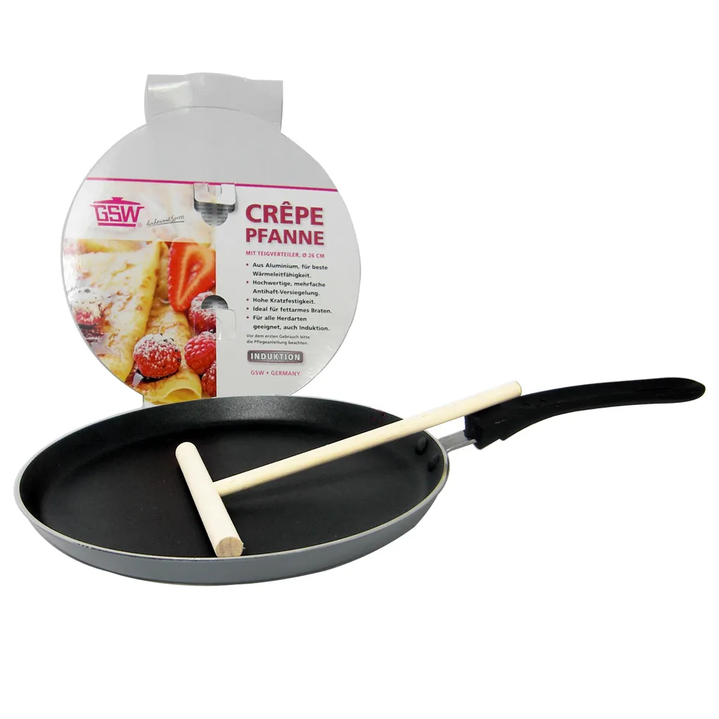 Crepe-Pfanne Grau-schwarz 26cm – Bild 5
