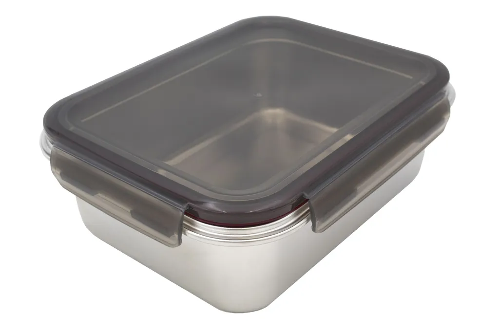 Steuber Edelstahl Frischhaltedose 3er Set, Luftdichter Klickdeckel, Backofengeeignet – Bild 4