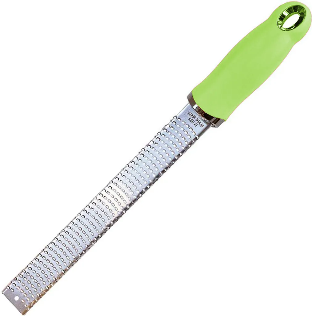 Muskatreibe: Parmesanreibe Feinreibe Rasiermesserscharf, Photo-geätzt, Edelstahl (Stabreibe) – Bild 5