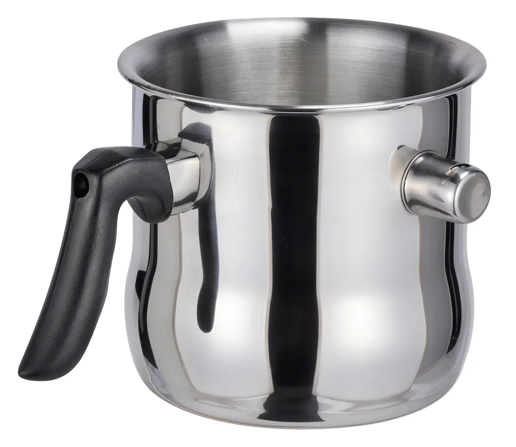 Milchtopf Edelstahl Simmertopf Doppelwandig 1,2 L Wasserbadtopf