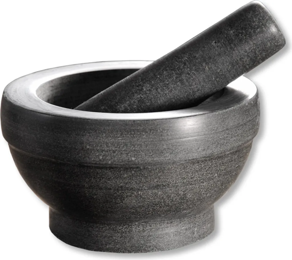 KESPER Mörser Granit Ø 16 Cm H: 8,5 Cm Mit Schlegel 71501