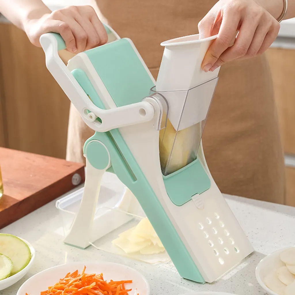 Gemüsehobel, Once For All Verstellbarer Gemüsehobel, Gemüsehobel, Kartoffelhobel, Zwiebelhobel – Bild 6