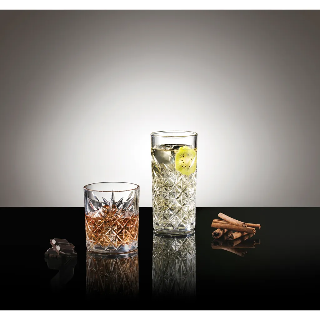 CreaTable 15459 Timeless Longdrinkbecher & Whiskygläser, Klar, 8-teilig (1 Set) – Bild 2