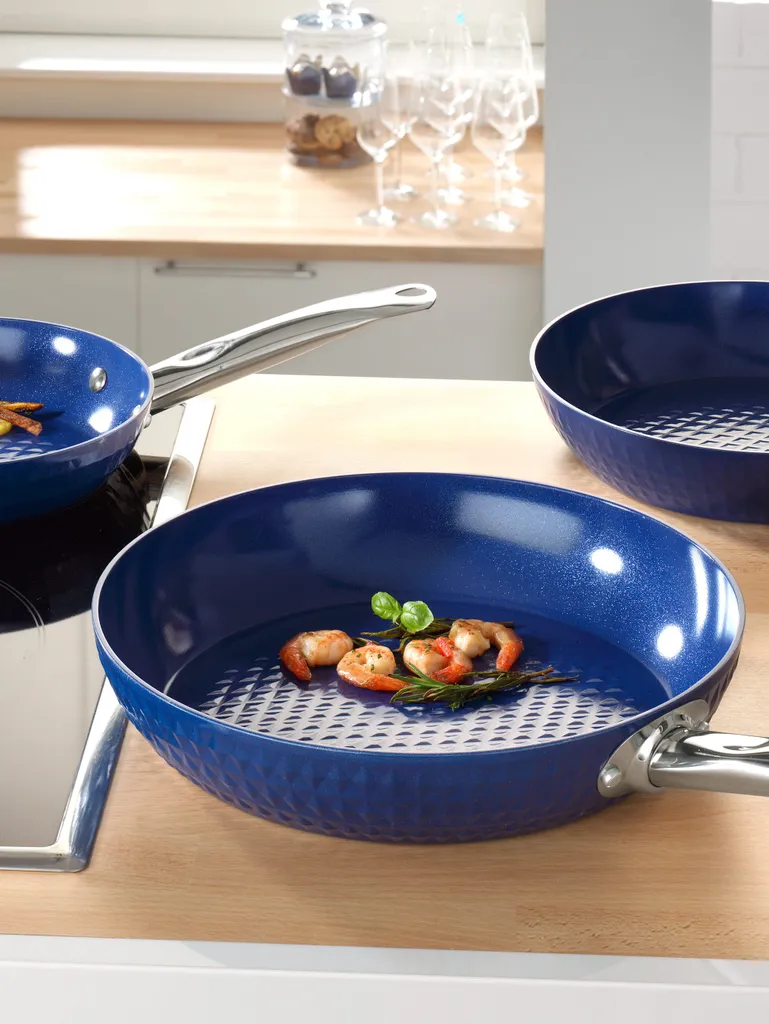 Ceraflon Prestige Diamant Pfannen-Set, Blau, 3-teilig – Bild 5