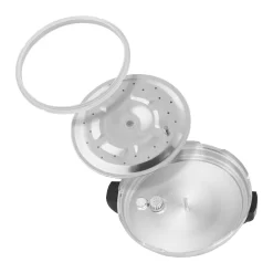 Aluminium Schnellkochtopf Kochtopf Dampfkocher Schnellkocher 6L Timer + Display