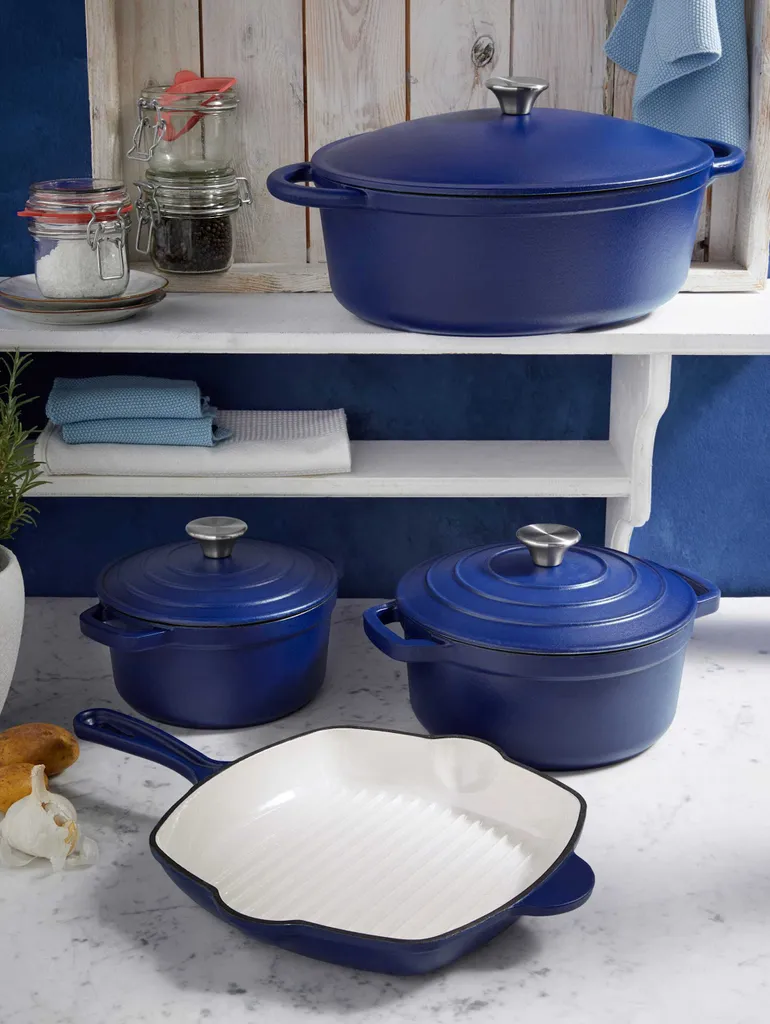 GSW Gusseisen Ovaler Bräter Blue Magic 33x26 Cm / 6,4 Ltr., 717328, Gusseisenca. 6,4 L – Bild 4