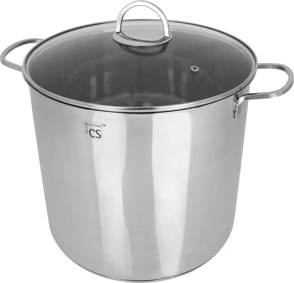 Kochtopf Mit Glasdeckel Trier 22 Liter Suppentopf Universaltopf Topf Induktion – Bild 2