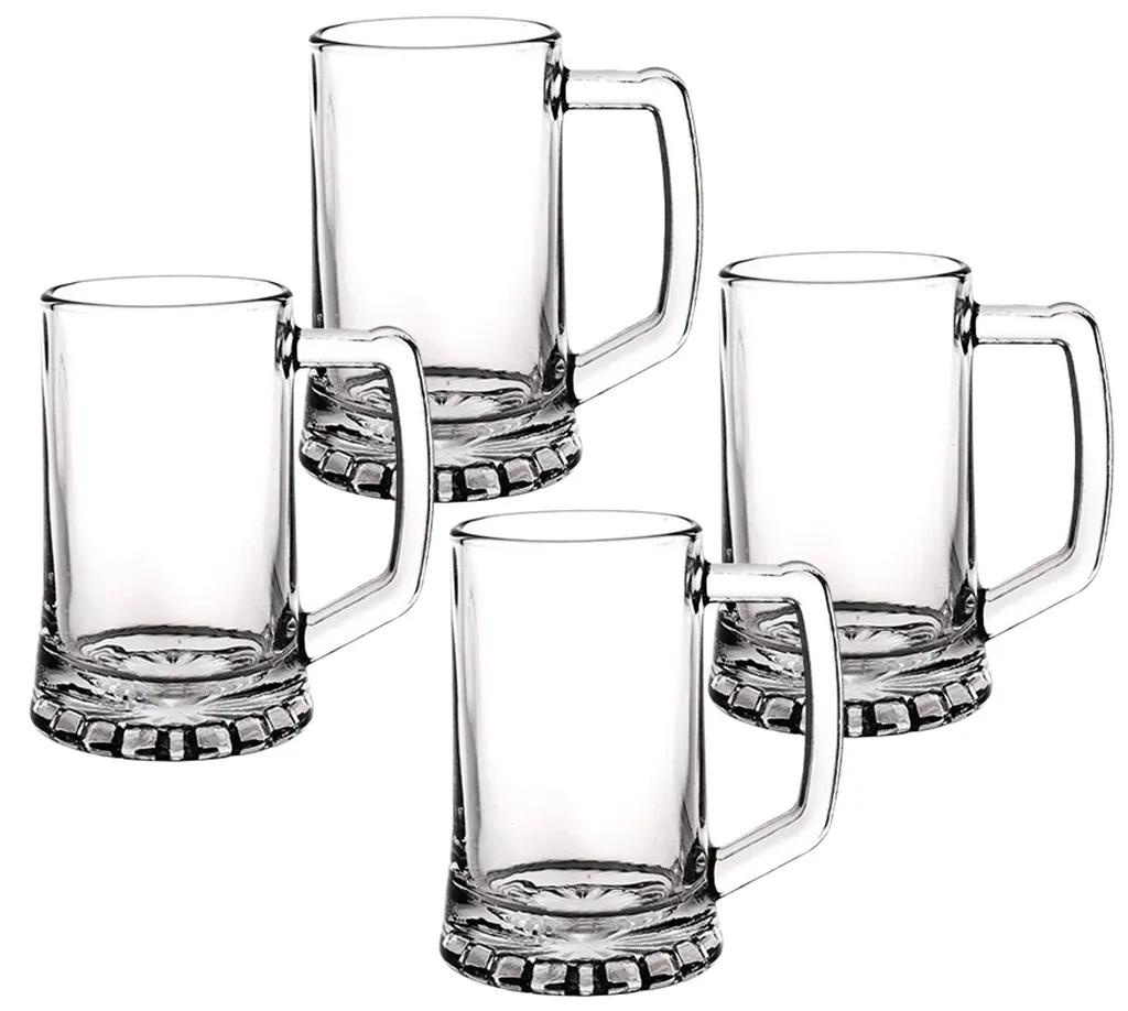 Bierseidel 380ml Jarra - Sternboden 4 Stück - Bierkrug