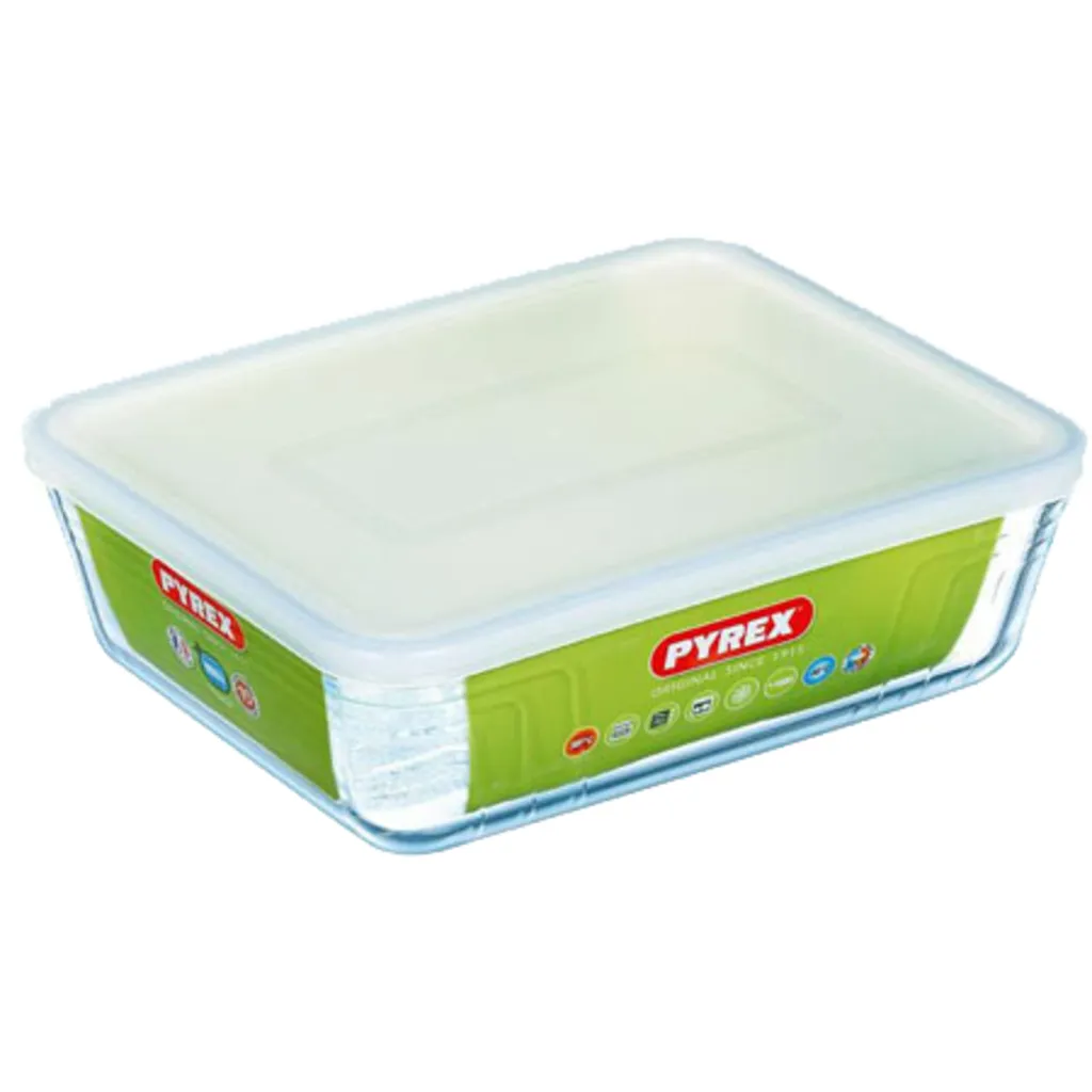 PYREX - 244P000 / 7043 - Rechteckschale Mit Deckel - 27 Cm * 22 Cm - Pyrex Cook & Freeze – Bild 3