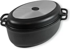 Aluguss Bräter Mit Deckel Gänsebräter Bräter Schmortopf Antihaftbeschichtet