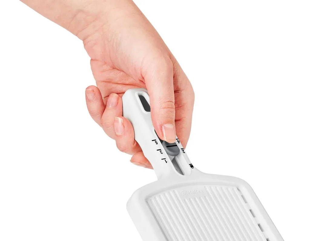 Gemüsehobel Küchenreibe Gurkenhobel Kartoffelschneider Küchenhobel 6 Stufen Weiß – Bild 3