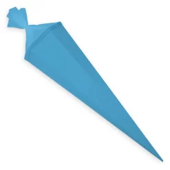 Itenga Bastelschultüte Mit Verschluss Pazifikblau / Hellblau 6eckig 85cm