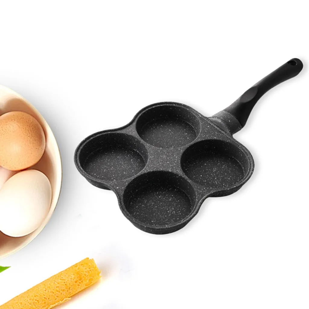 4-Loch-Omelettpfanne,Burger Egg Ham Pancake Maker,Antihaftpfanne – Bild 2