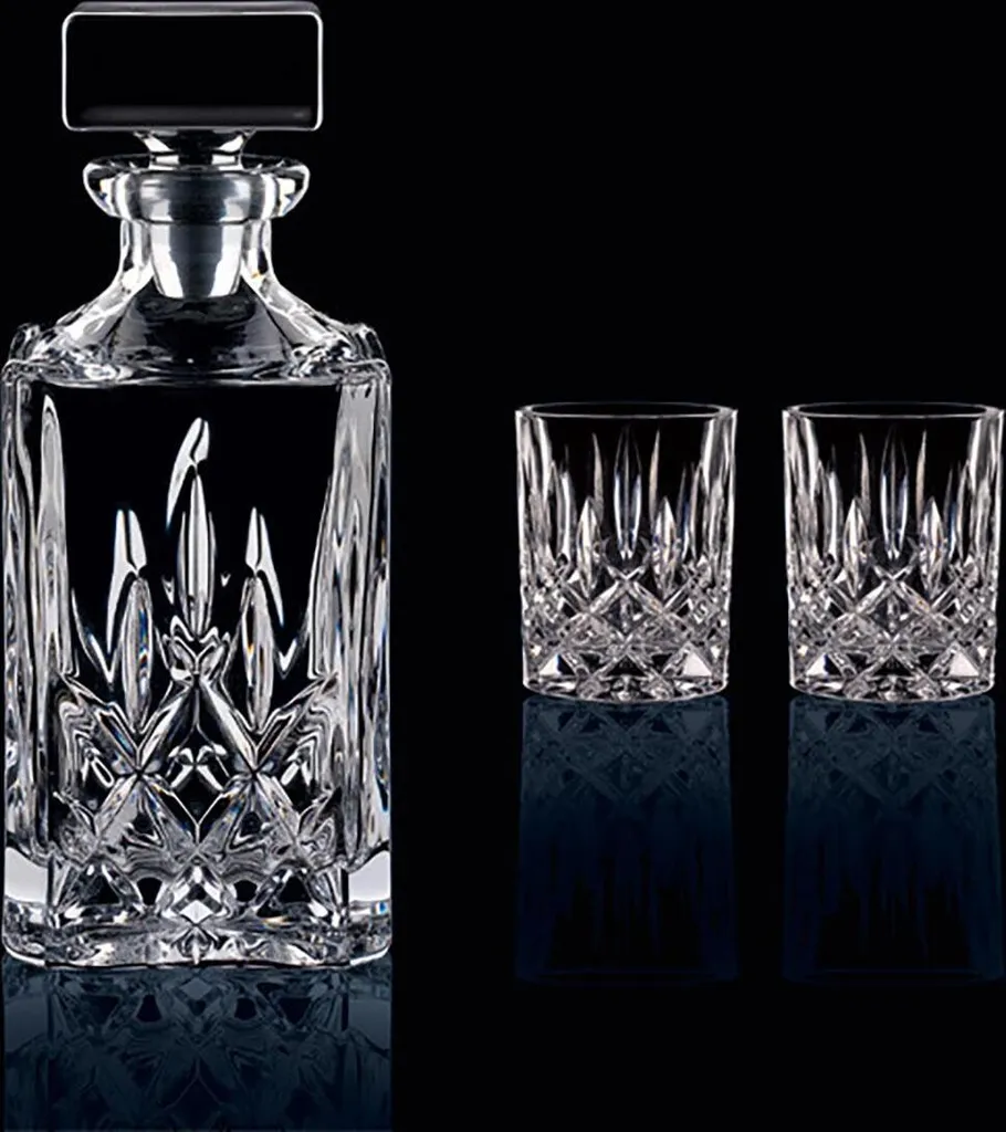 Nachtmann 0091899-0 Noblesse Whisky-Set, 1 X Karaffe/Dekanter + 2 X Whisky-Becher, Klar (1 Set) – Bild 7