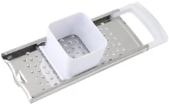 Fackelmann Spätzlehobel Lang ARCADALINA, Spätzlereibe, Profi-Spätzlehobel Klassisch, Aus Edelstahl, Für Lange Spätzle (Farbe: Weiß/Silber), Menge: 1 Stück